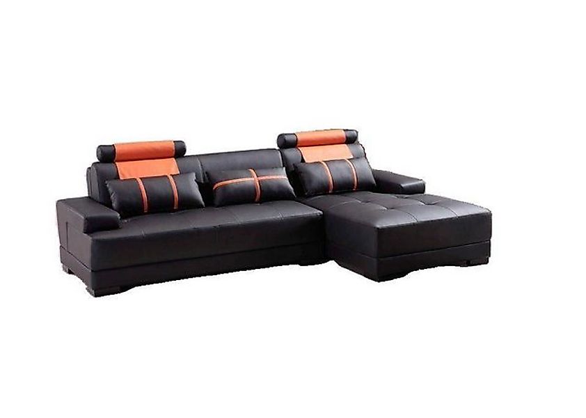 JVmoebel Ecksofa Designer Polster Ledersofa Couch L-Form Modern Sofa Sofas, günstig online kaufen