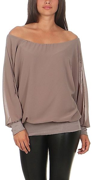 malito more than fashion Chiffonbluse 6291 mit Carmenausschnitt, Einheitsgr günstig online kaufen
