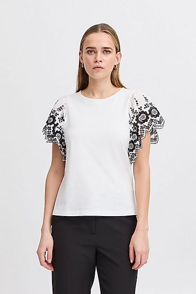 Ichi Rundhalsshirt IHMALUI Moderne Bluse mit Muster günstig online kaufen