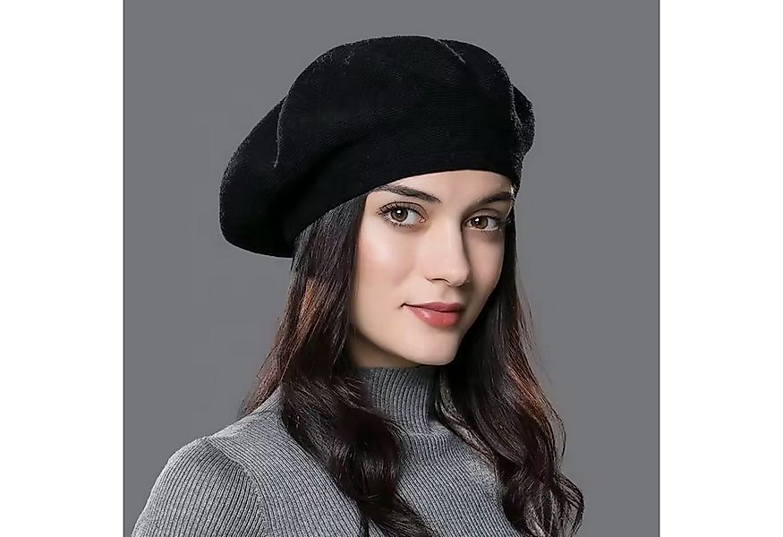 ROUGEMONT Baskenmütze Trendige Damen Mütze Kaschmir/ Wolle Baskenmütze Bord günstig online kaufen