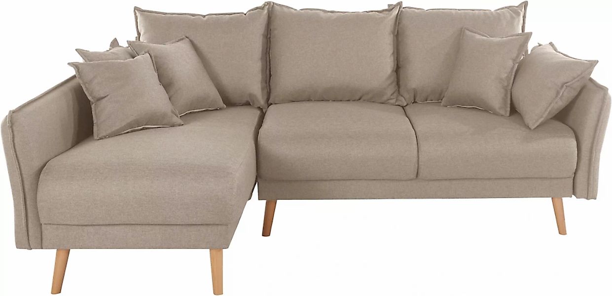 Home affaire Ecksofa »Granbo L-Form«, incl. Bettfunktion und Bettkasten, Fe günstig online kaufen