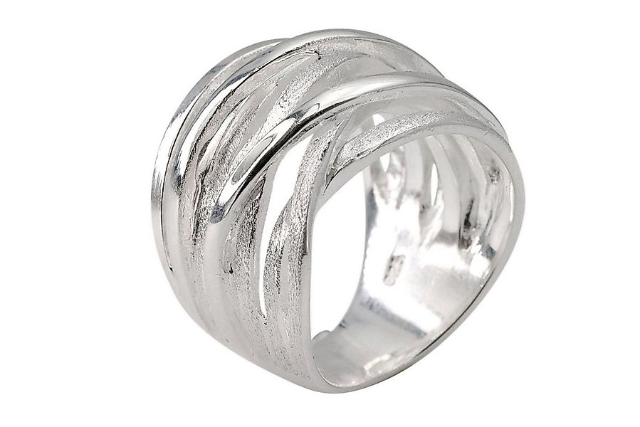 SILBERMOOS Silberring Bandring "Kreuz und Quer", 925 Sterling Silber günstig online kaufen