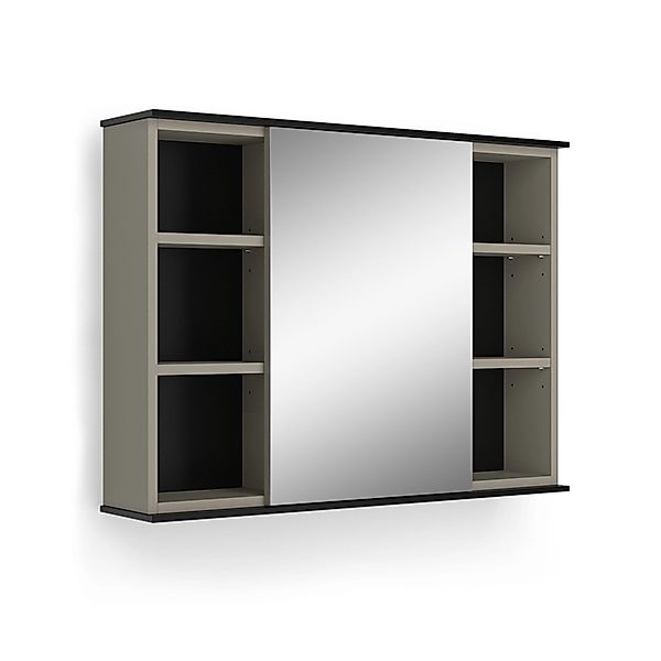 Vicco Badspiegelschrank Joli Greige 80 x 60 cm mit Spiegel günstig online kaufen