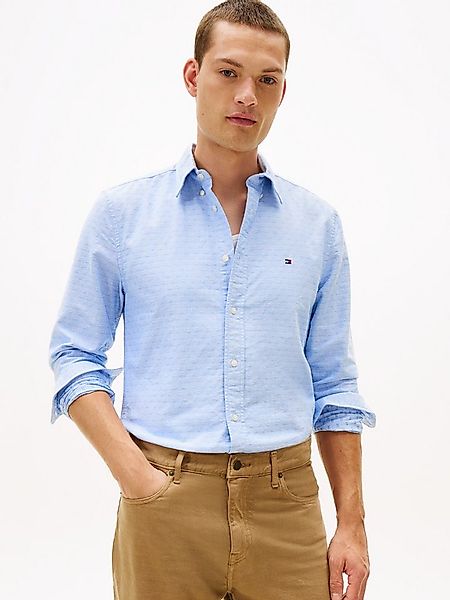 Tommy Hilfiger Langarmhemd OXFORD DOBBY Button-down-Kragen, regular fit, Bu günstig online kaufen