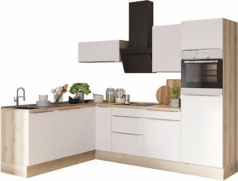 OPTIFIT Winkelküche "Aken Stellbreite 270x200 cm", wahlweise mit E-Geräten günstig online kaufen