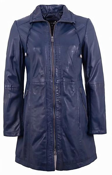 Jilani Lederjacke Jilani - Damen Ledermantel Longjacke Lammnappa blau günstig online kaufen