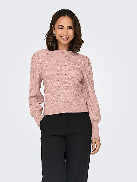 ONLY Rundhalspullover ONLKATIA LS STRUC PUFF ONECK CC KNT Materialmix, regu günstig online kaufen