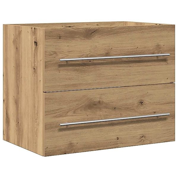 vidaXL Badezimmer-Set Waschbeckenunterschrank Artisan-Eiche 60x38,5x48 cm, günstig online kaufen