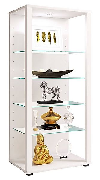 VCM Standvitrine Holz Glas Stand Vitrine Sammelvitrine Glasol lll günstig online kaufen
