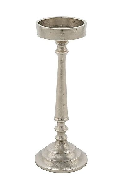Spetebo Kerzenständer Aluminium Kerzenständer silber - 28 cm (Stück, 1 St., günstig online kaufen
