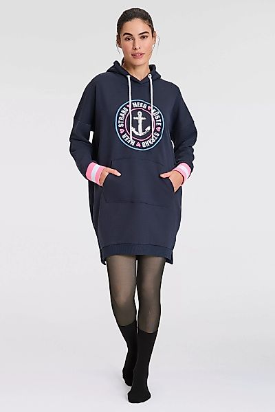 Zwillingsherz Sweatkleid ""Zuhause am Strand"", mit Kapuze, Taschen, Front günstig online kaufen