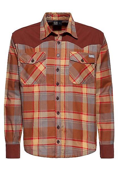 KingKerosin Langarmhemd in Flanell günstig online kaufen