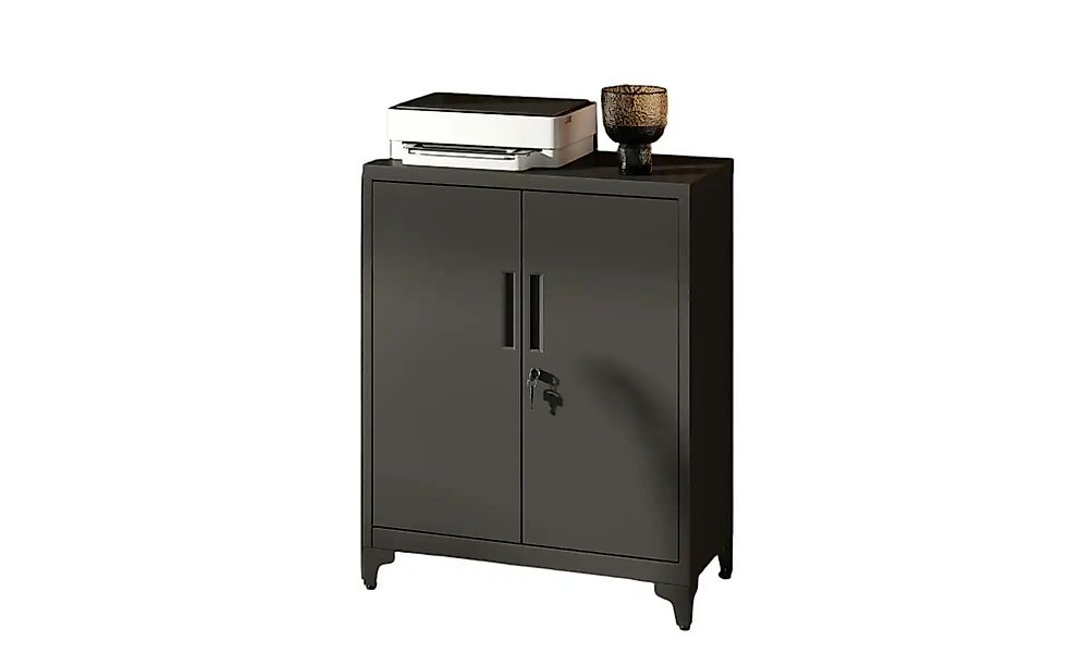 Aktenschrank   ¦ schwarz ¦ Maße (cm): B: 80 H: 99,9 Schränke > Aktenschränk günstig online kaufen