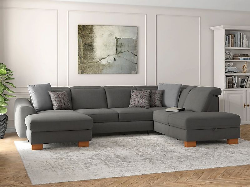 sit&more Wohnlandschaft "Dundee U-Form" mit Federkern und Massivholzfüßen, günstig online kaufen