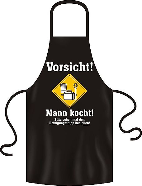 Grillschürze Vorsicht! Mann kocht! - Grillschürze - Schürze günstig online kaufen