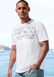 John Devin T-Shirt "mit Print" Regular-Fit, aus Slub-Qualität, mit Print günstig online kaufen