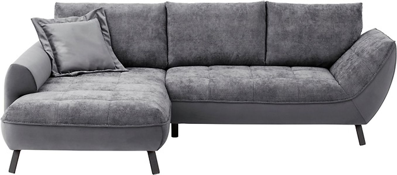 exxpo - sofa fashion Ecksofa »Bellinii, Materialmix, Strukturbezug und pfle günstig online kaufen