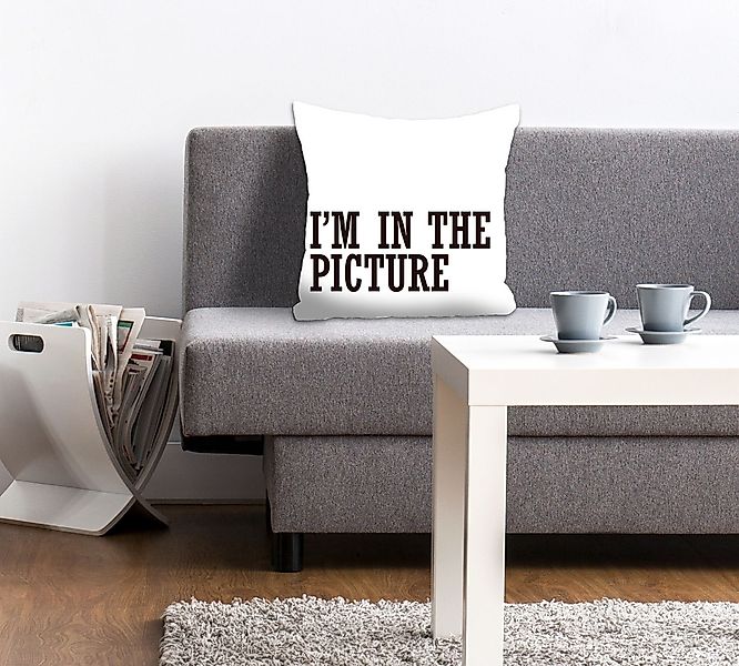 queence Dekokissen "IM IN THE PICTURE" Kissenhülle ohne Füllung, 1 Stück günstig online kaufen