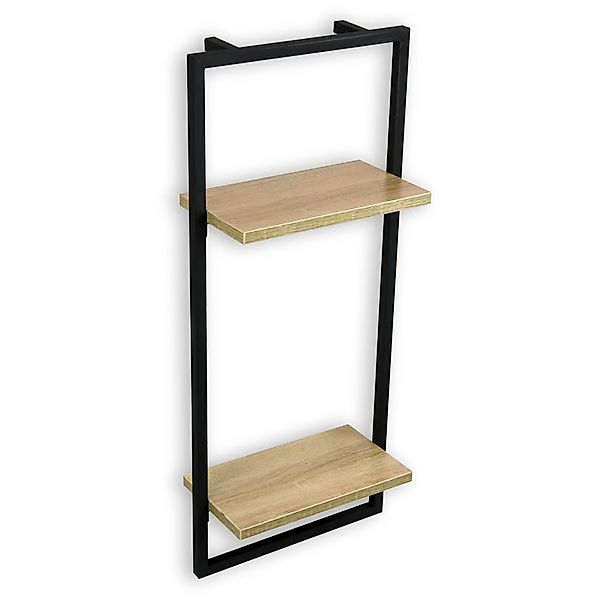 holz4home® Wandregal MDF Sonoma mit Metallrahmen günstig online kaufen