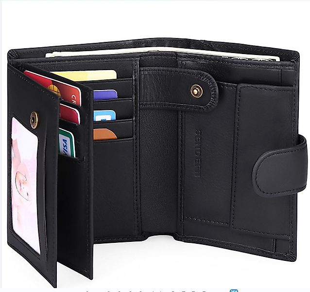 PFCTART Geldbörse Herren-Geldbörse dreifach faltbar großes Echtleder-Geldbö günstig online kaufen