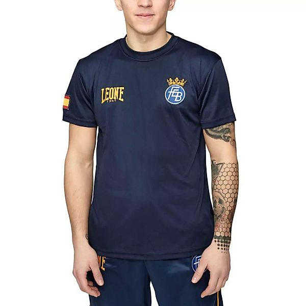 Leone1947 Spanish Boxing Federation Kurzärmeliges T-shirt XS Blue günstig online kaufen