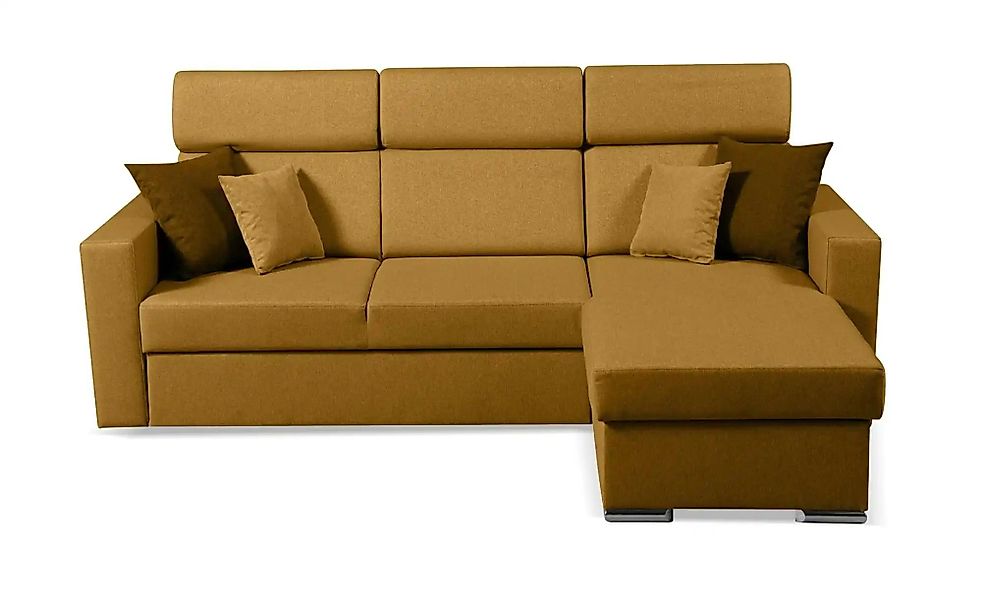 Ecksofa  Mils ¦ gelb ¦ Maße (cm): B: 215 H: 97 Polstermöbel > Sofas > Eckso günstig online kaufen