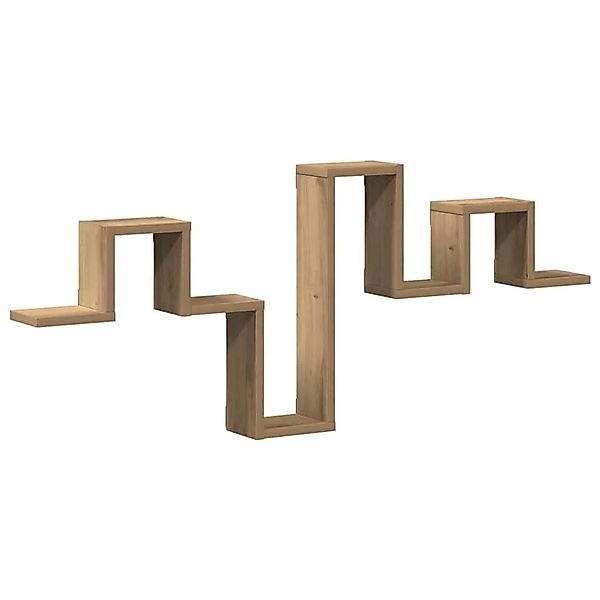 vidaXL Wandregal Wandmontiert Artisan-Eiche 104,5 x 43 x 10 cm 869115 günstig online kaufen