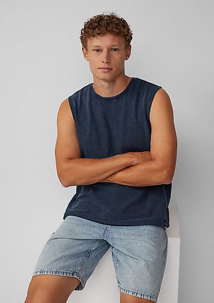 QS Shirttop Gewaschenes Tanktop aus Strukturjersey günstig online kaufen