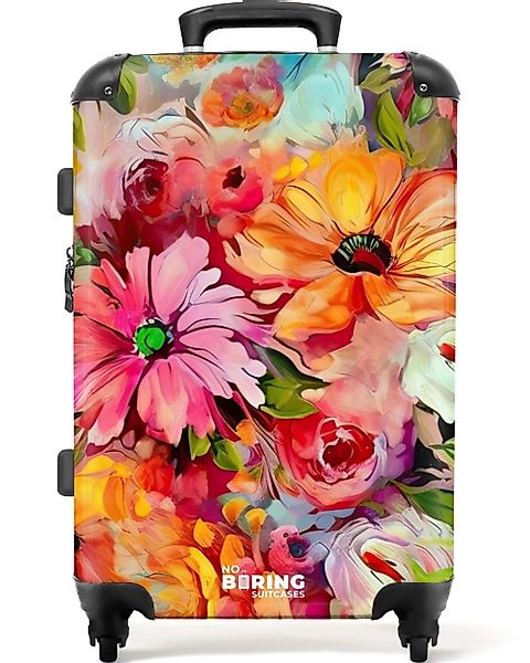 NoBoringSuitcases.com© Hartschalen-Trolley Blumen - Farbenfroh - günstig online kaufen
