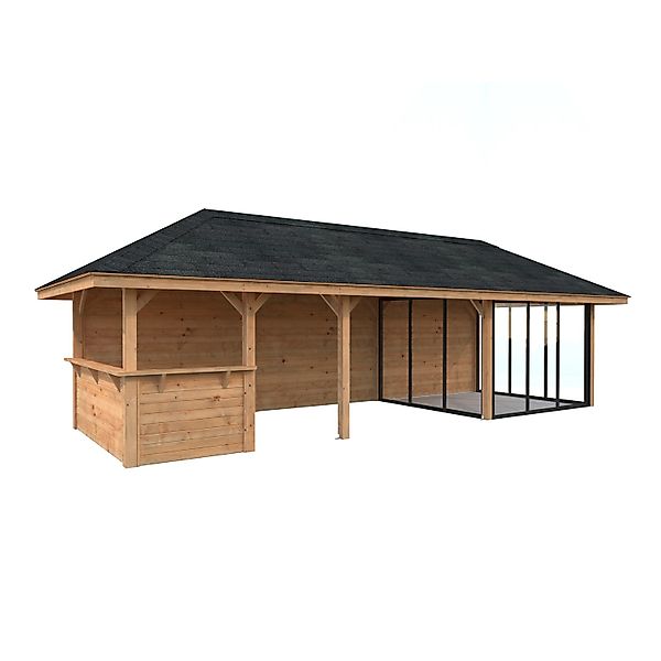 Palmako Pavillon Bianca Set216 Slide Braun Tauchgrundiert 876 cm x 300 cm F günstig online kaufen