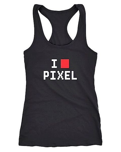 MoonWorks Tanktop Damen Tanktop I Love Pixel Racerback Moonworks® günstig online kaufen