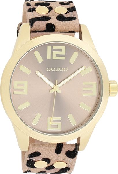OOZOO Quarzuhr Oozoo Damen Armbanduhr beige günstig online kaufen
