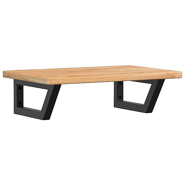 vidaXL Waschtischplatte mit Halterung Stahl und Massivholz Eiche 3302343 günstig online kaufen