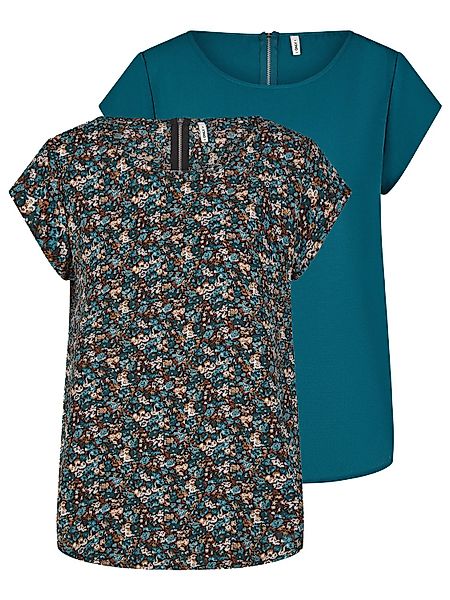 Only Tshirt Damen Regular Fit ONLVIC 2er Pack günstig online kaufen