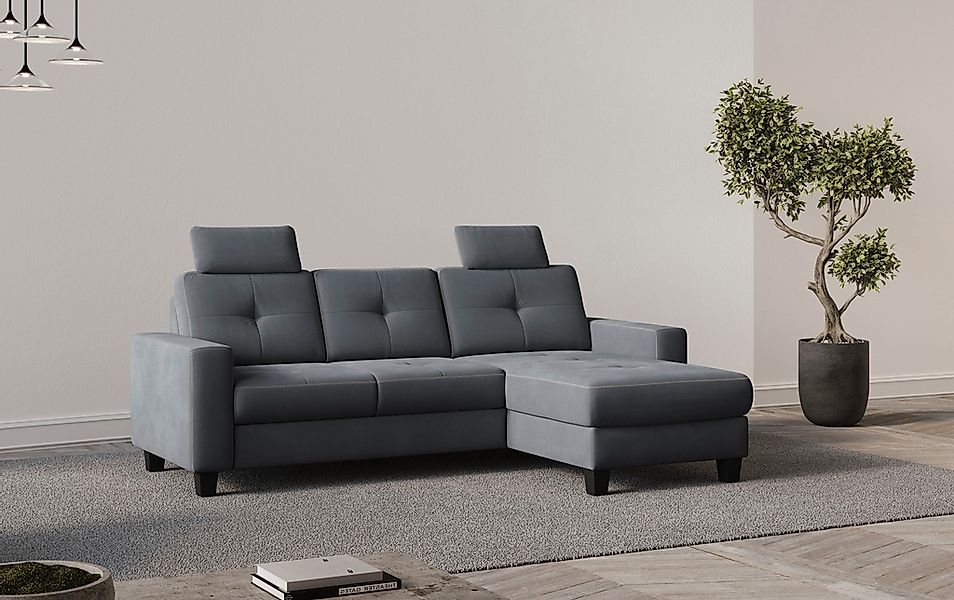 PLACES OF STYLE Ecksofa "Varese" wahlweise mit Bettfunktion und Bettkasten günstig online kaufen