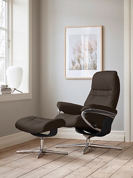 Stressless "Sunrise" mit Cross Base, Größe S, M & L, Holzakzent Schwarz günstig online kaufen