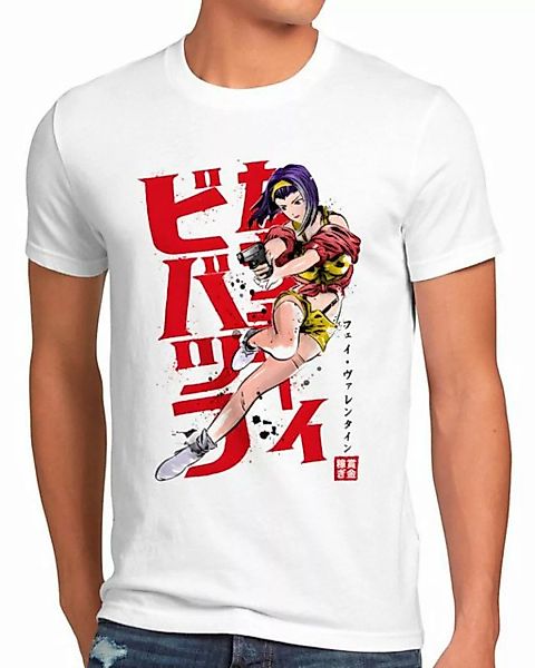 style3 Print-Shirt Herren T-Shirt Faye in Action anime manga swordfish cowb günstig online kaufen