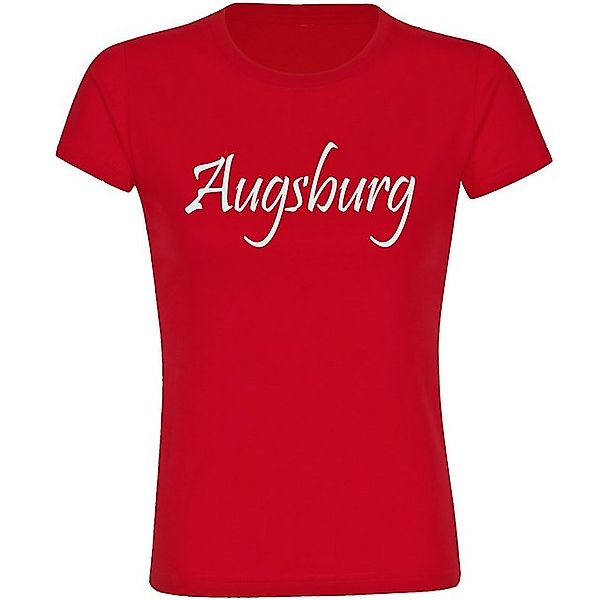 multifanshop T-Shirt Damen Augsburg - Schriftzug - Frauen günstig online kaufen