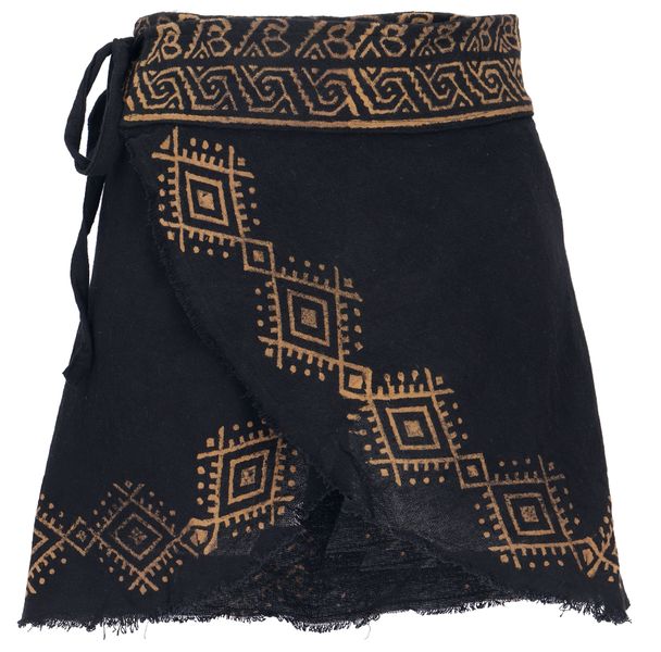 Guru-Shop Minirock Natürlicher Goa Minirock, bedruckter günstig online kaufen