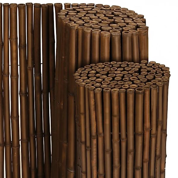 Sol Royal Premium Bambus Sichtschutz Zaun 200x250cm B23 Dunkelbraun Ø 2-3cm günstig online kaufen