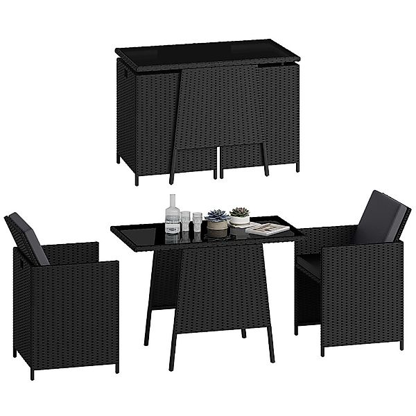STEELSØN Gartenlounge-Set Xenara, (Polyrattan Set, Tisch günstig online kaufen