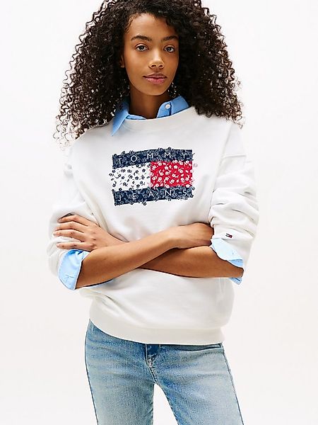 Tommy Jeans Sweatshirt TJW RLX FLORAL FLAG CREW mit Blumenprint und Logo Fl günstig online kaufen