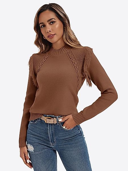 Imily Bela Sweater Damen Boho-Pullover (Packung, 1-tlg., 1per-Pack) Vollton günstig online kaufen
