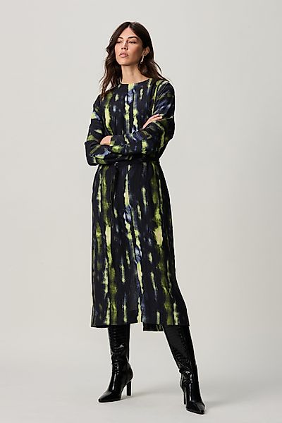 Next Midikleid Langärmeliges Midikleid mit Fledermausärmeln günstig online kaufen
