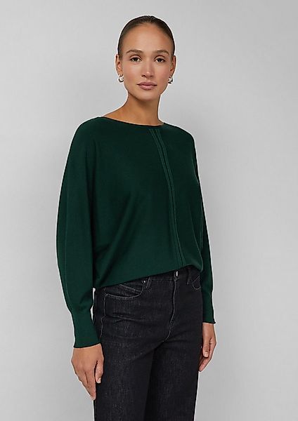 s.Oliver Longpullover Strickpullover Feinstrick-Pullover im Relaxed Fit mit günstig online kaufen