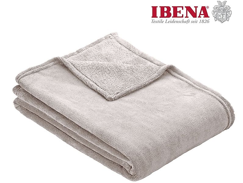 Wohndecke Uni Fleecedecke Olbia, IBENA, einfarbig günstig online kaufen