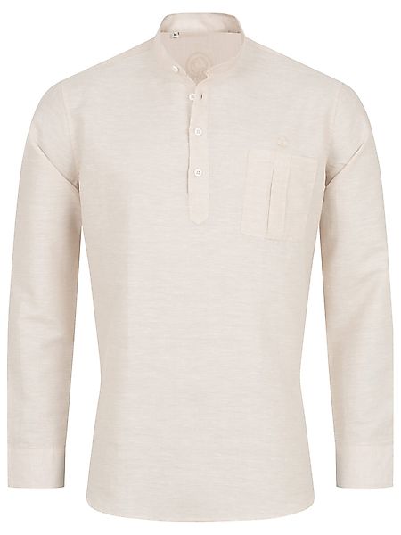 Indumentum Leinenhemd Herren Hemd Schlupfhemd Mao günstig online kaufen