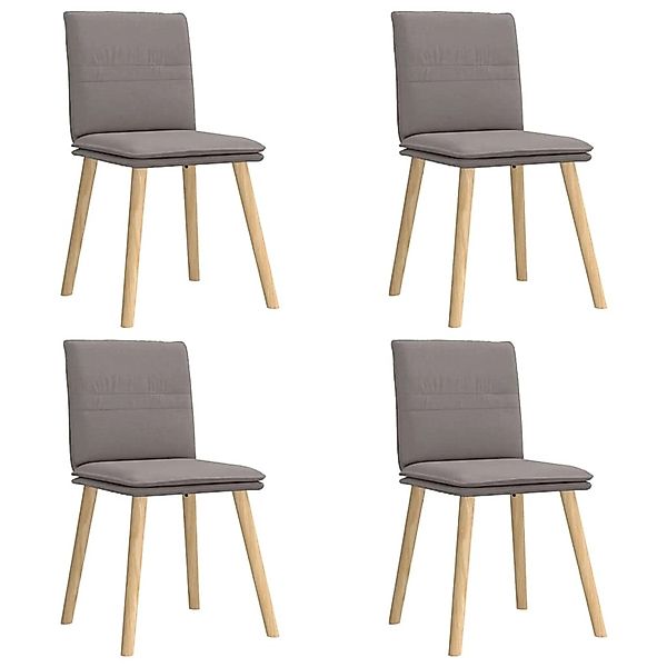 vidaXL Esszimmerstühle 4 Stk Taupe Stoff 3315361 günstig online kaufen