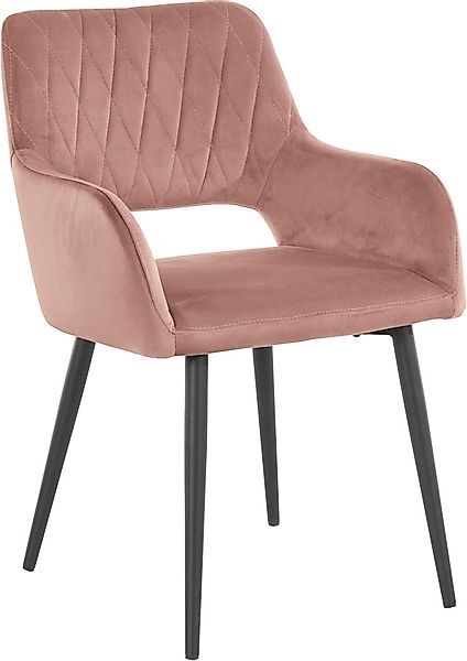 Leonique Esszimmerstuhl »Franca«, (Set), 2 St., Veloursstoff, Sitz in Samtv günstig online kaufen