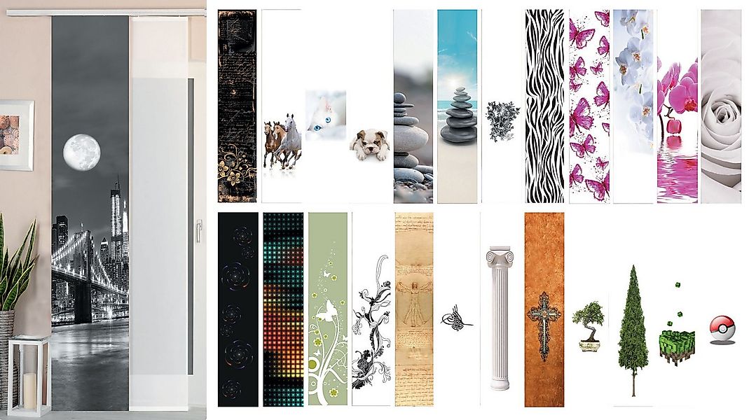 Gardinenbox Schiebegardine, Klettband, blickdicht, Polyester, Wildseide Opt günstig online kaufen